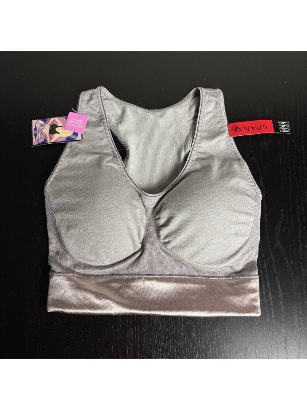 NWT SPANX Womens M All-Around Racerback Pullover Wireless Bra in Taupe